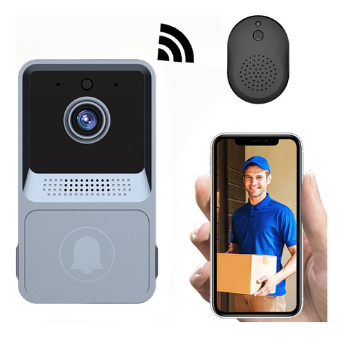 Timbre De Vídeo Con Cámara Wifi Intelig Inalámbrico Hd