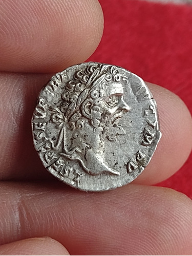 Antique,  Moneda Denario De Plata Romano, Septimus Severus.