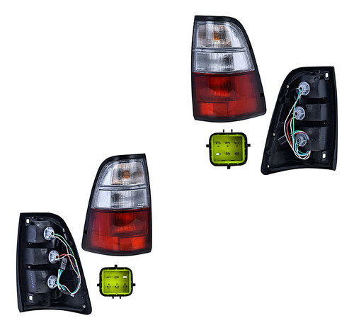 Par Juego Calaveras Chevrolet Luv 2002 - 2005 Depo Sxc