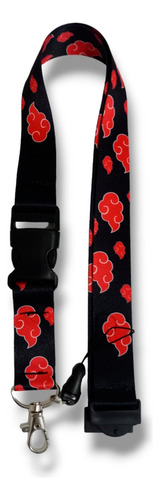 Portagafetes Lanyard Akatsuki Naruto Shippuden Anime