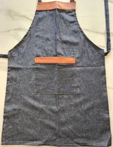 Comprar Delantal Cocina Jardineria Barberia Jean Eco Cuero Y Tachas