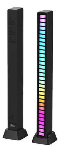 Luz Led Rgb Con Control De Sonido, Ritmo Musical, Captación