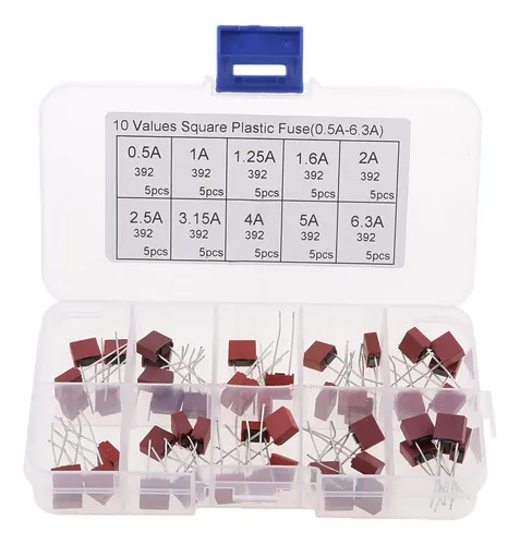 comprar 50 Piezas 0.5a 1a 1.25a 1.6a 2a 2.5a 3.15a 4a 5a 6.3a