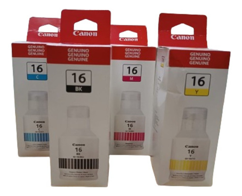 Pack Tinta Original Canon Gi-16 Maxify Gx6010/gx7010 170ml