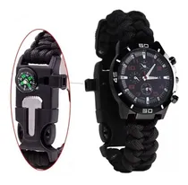 Comprar Reloj Watch Camping Supervivencia Silbato Brujula Paracord