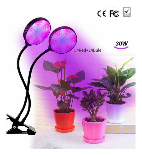 Luz De Crecimiento De Plantas De Interior Cabezas Dobles