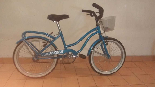 Bicicleta Rodado 20 Akira Color Turquesa Metalico San Martin