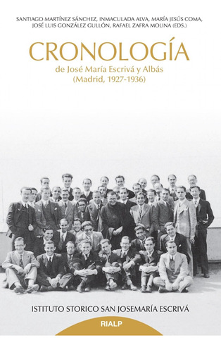 Libro: Cronología De Jose María Escrivá Y Albás. Martínez Sá