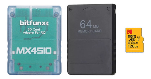 Kit Opl Fmcb Ps2 Fat + Mx4sio + Mc 64 Mb + Sd 128gb