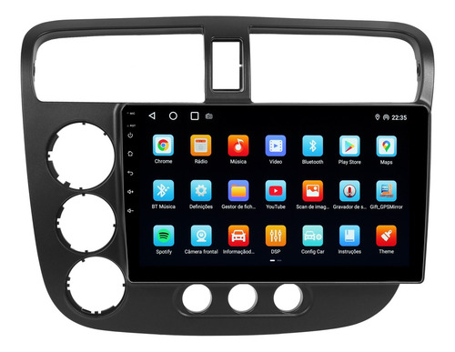 Multimidia Civic 2001 2002 2003 2004 2005 Android 14 4gb 9p