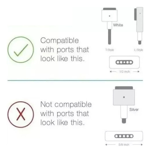 Cargador 60w L-tip Compatible Con Macbook Pro 13 A1278