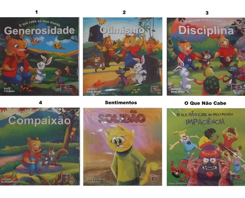 O Que Cabe No Meu Mundo + Sentimentos C/ 60 Livros + Brinde