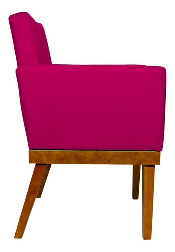 Kit de 2 sillones decorativos Mel Sala, colores de gamuza, color rosa, suave, diseño de tela de gamuza