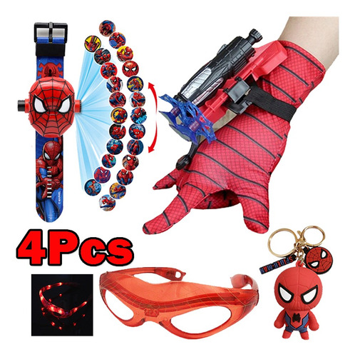 Accesorios Para Niños Spider-man, Llavero, Lanzador, Relojes