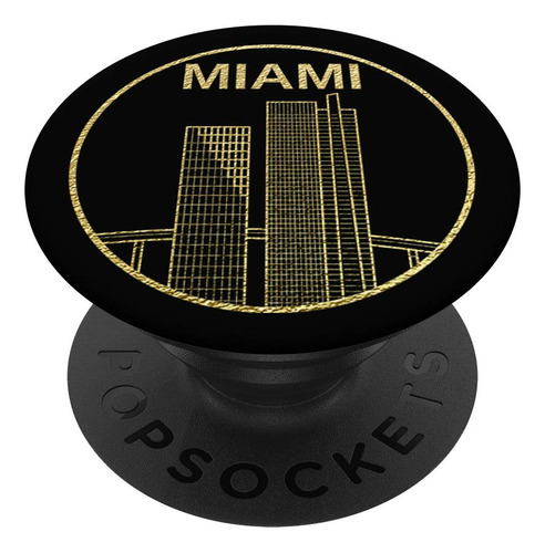 Miami Skyline Design - Soporte Y Agarre Para Telefonos Y Tab