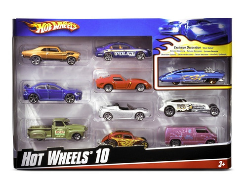 Hot Wheels - Packx10 - Mattel