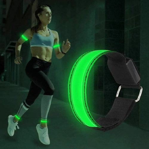 Brazalete Led Recargable Usb Para Correr De Noche O Andar En