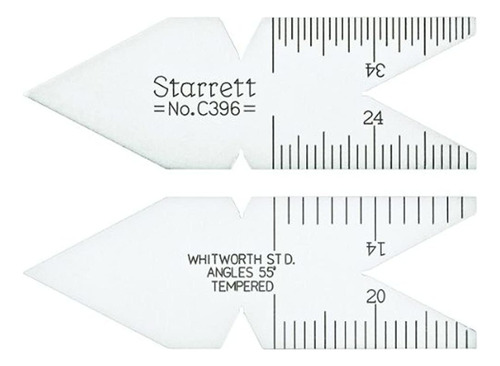 Starrett C396 Whitworth O Ingles Estandar 55 Grados Centi