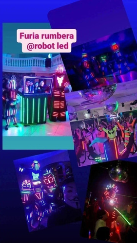 Robot Led. Show Luminico Coreografico 15 Años Casam. Eventos