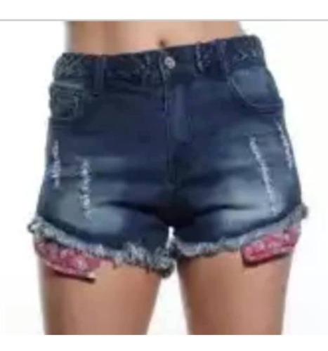 Short De Jean Con Roturas Y Cinto Trenzado, T.36- Off