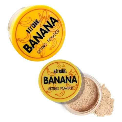 Polvo Fijador De Maquillaje Banana Polvo Traslúcido