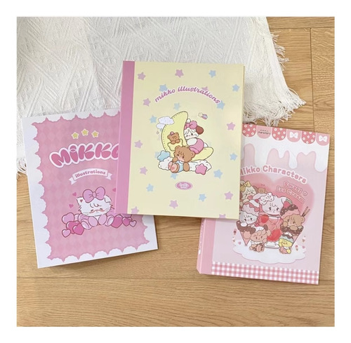 Binder Carpeta A5 Photocards Coreana Estilo Kawai + 10 Hojas