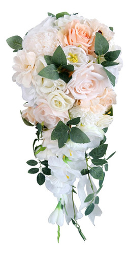 Ramo De Novia De Boda, Flores De Rosas Artificiales De