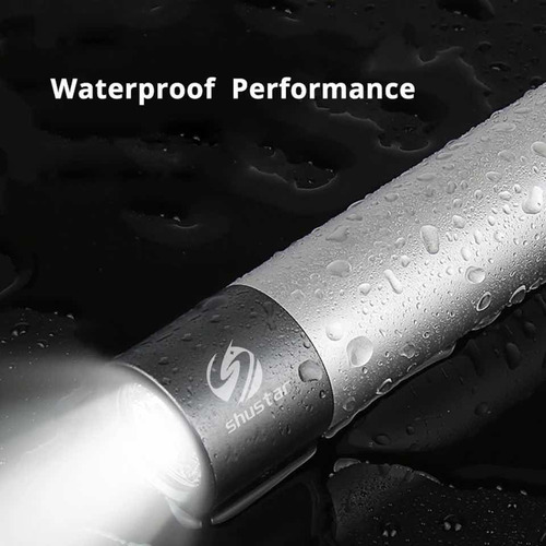 Imagen 3 de 8 de Linterna Recargable Led, Zoom, Resistente Al Agua