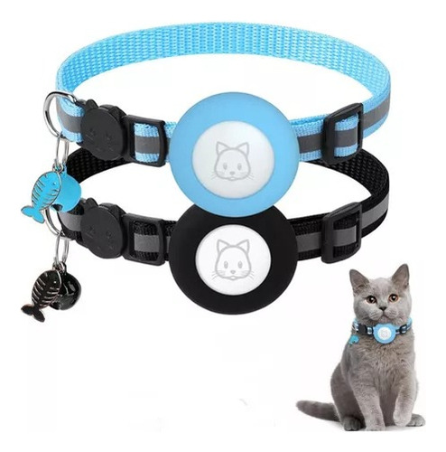 Collar Correa Con Funda Para Airtag Localizar Gato / Perro