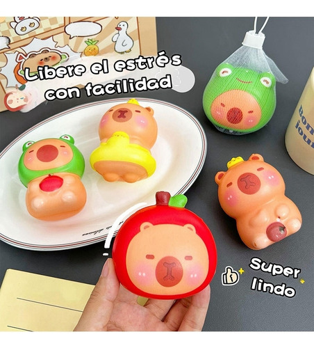 Juguetes Antiestrés Capibara Squishys Estirable Relajante