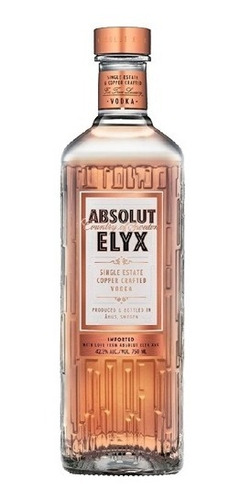 Imagen 1 de 5 de Vodka Absolut Elyx 1l. - On The Rocks