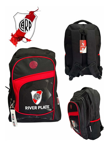 Mochila River Plate Licencia Oficial 100% + Reforzadas Unica