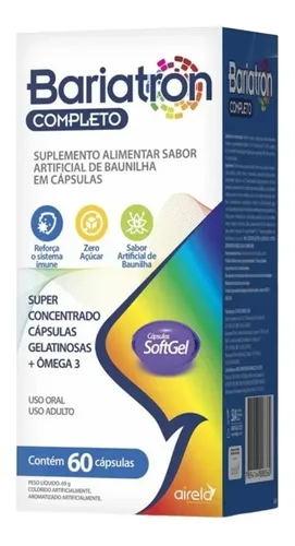 Suplemento Nutricional Bariatron Airela 60 Cápsulas Softgel Ômega 3