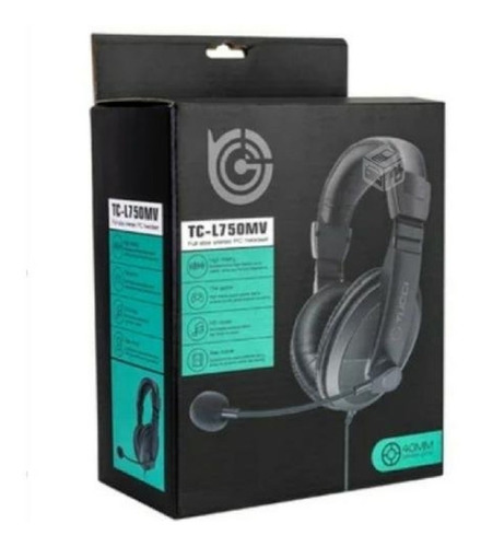 Audifono Con Microfono Tc-l750mv / Crisol Tecno