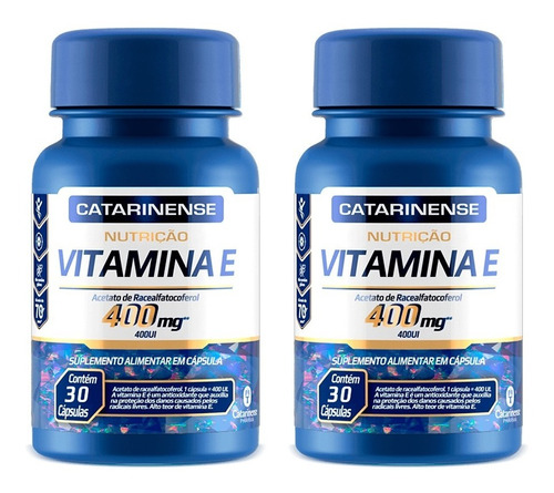 Vitamina E 400 Ui - 2x 30 Cápsulas - Catarinense