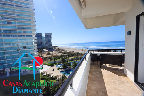 Imagen 4 de 30 de Cad Torre Uno 802. Departamento De Playa. Terraza Con Vista Al Mar