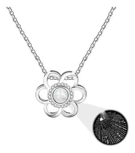 Collar Oneress Con Colgante De Te Amo En 100 Idiomas