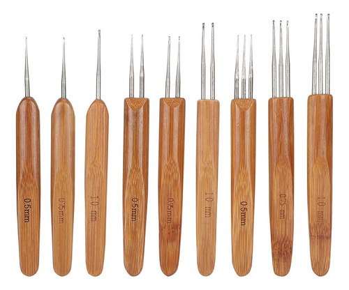 9pcs Needles Dirty Braid Crochet 0.5mm 0.75mm