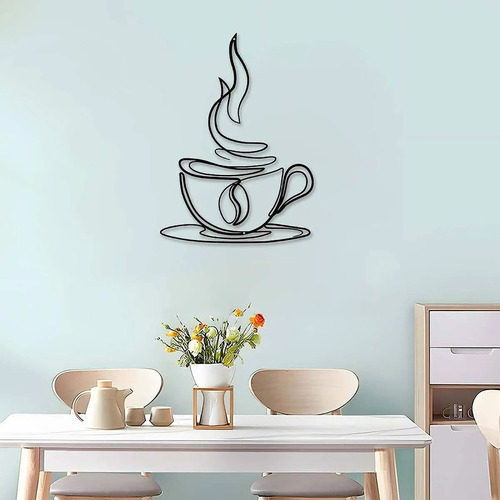 Letrero Metálico Café Vintage - Decoración Para Cafeterías