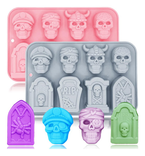 Molde Para Chocolate De Halloween, Silicona, 2 Unidades, Cav