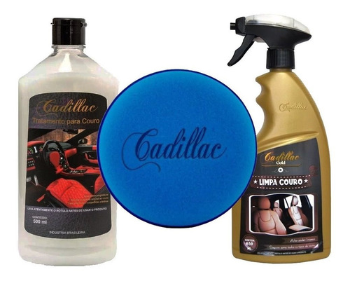 Kit Limpeza E Hidratação De Couro Banco De Couro Cadillac