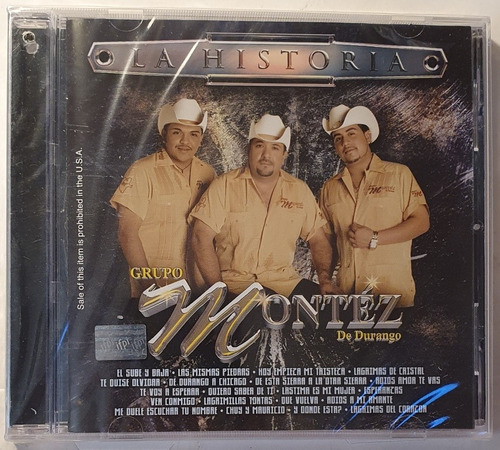 Cd Grupo Montez De Durango - La Historia - Nuevo