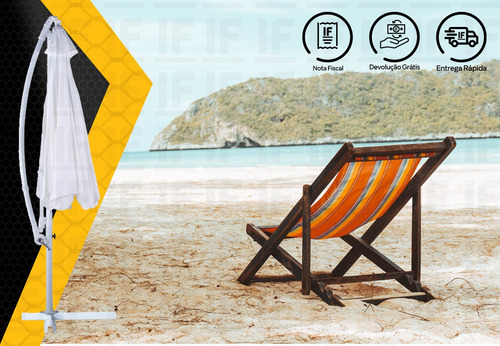 Ombrelone Guarda Sol Suspenso Articulado Praia Piscina