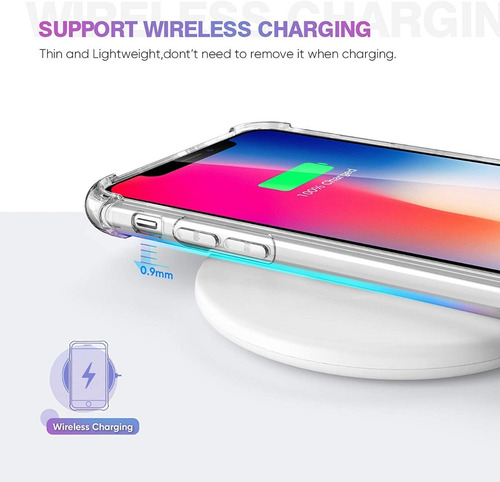 Imagen 8 de 10 de Carcasa Para iPhone XR Transparente Rugged Marca Cofolk