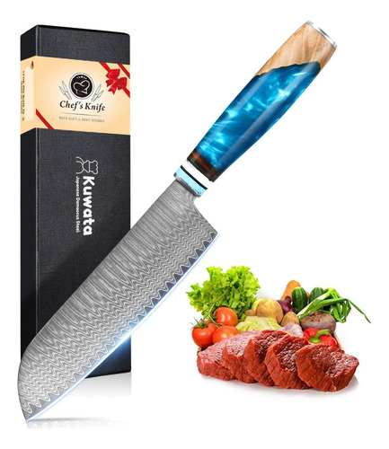 Cuchillo Santoku, Cuchillo De Chef De Cocina Afilado De Ace
