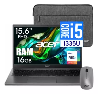 Acer Core I5 1335u 16gb Ddr5 512gb 15.6' Fhd Funda + Mouse