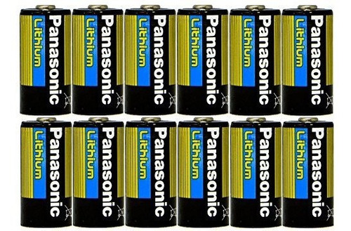 Pack De 12 Baterías Panasonic Cr123 Cr123a  3v Litio