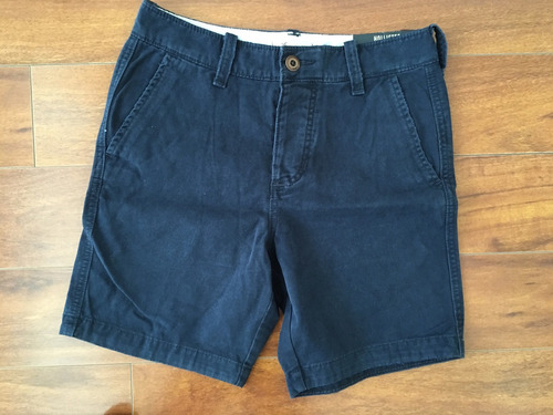 Short Hombre Hollister Talla 28 Azul Marino Nuevo