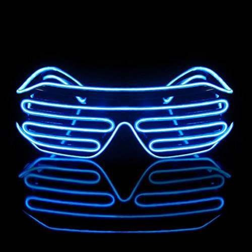 Led Light Up Neon Shutter Gafas De Fiesta Para Fiestas Decor
