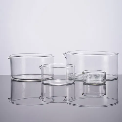 Recipiente De Vidrio De Fondo Plano De Laboratorio Cristaliz